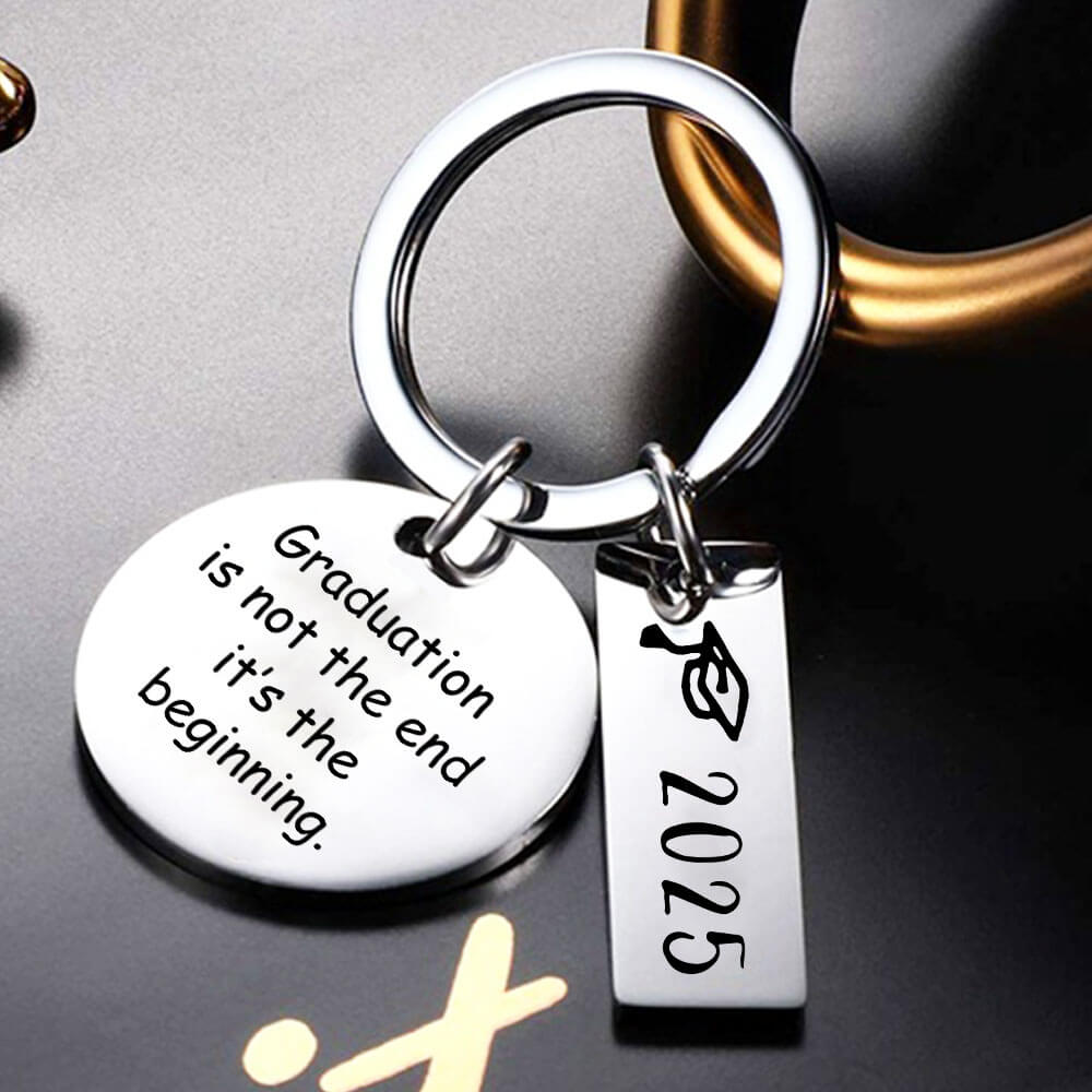 Graduation is the beginning - 2025 Graduation Keychain