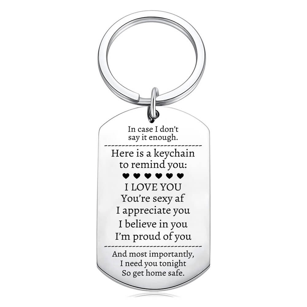 Get Home Safe Couple Keychain