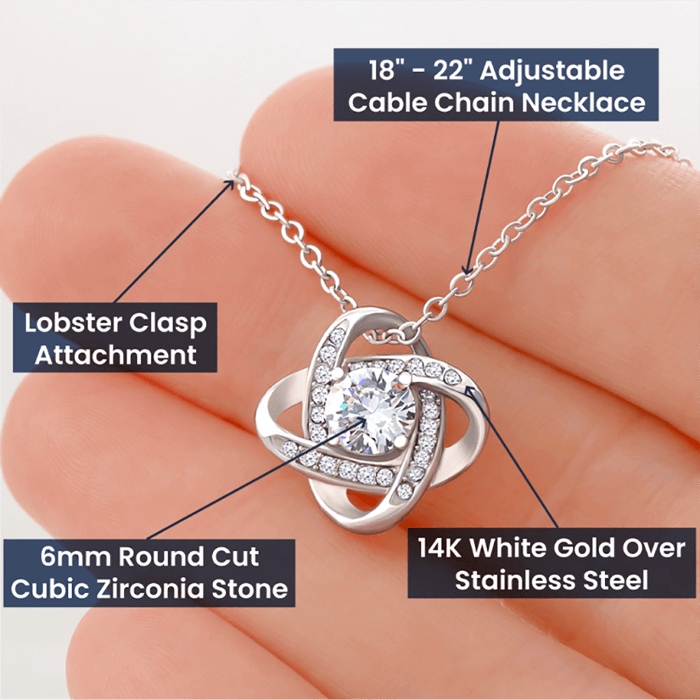To My Mom - For All The Times I Forgot To Thank You - Love Knot Necklace
