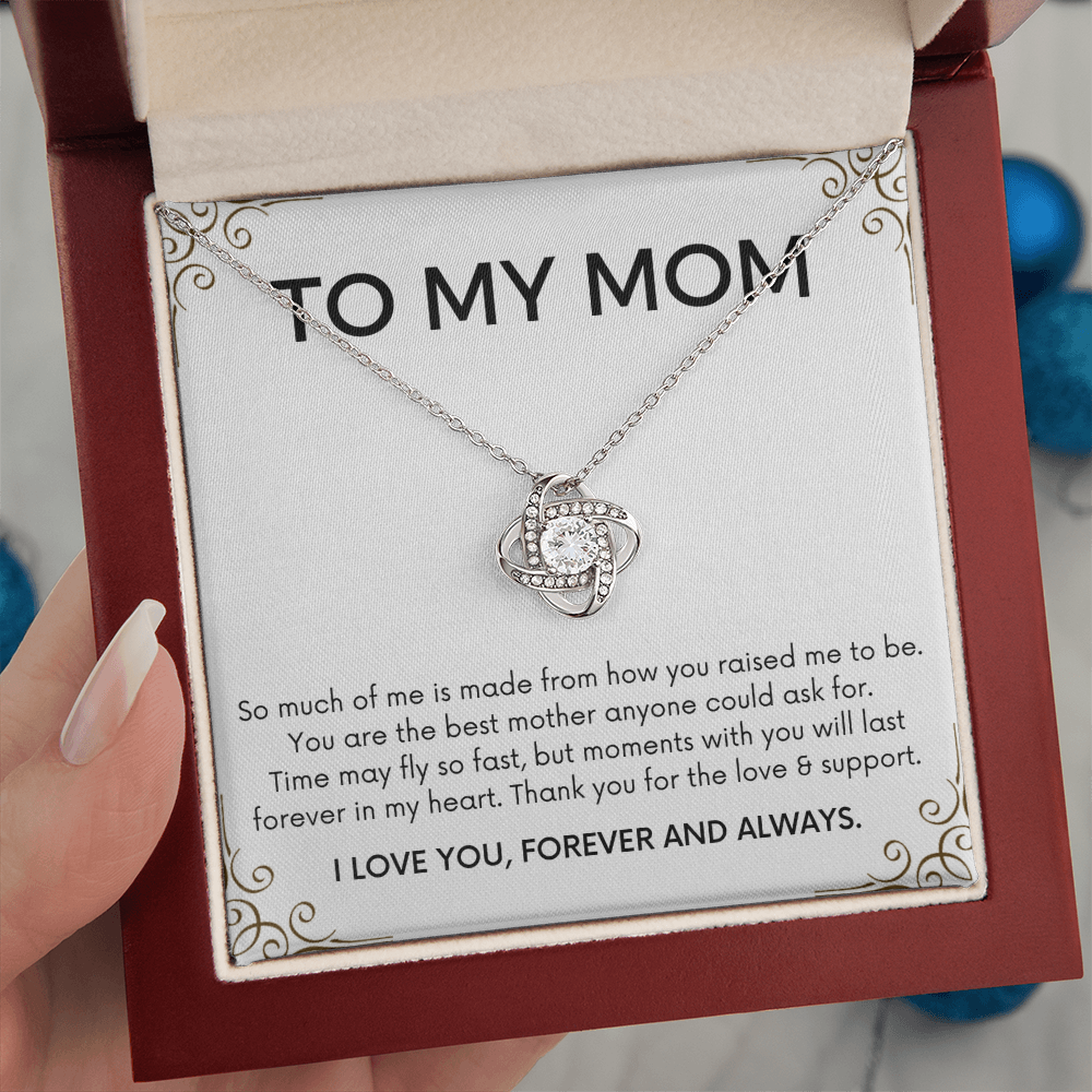To My Mom - So Much Of Me - Love Knot Necklace
