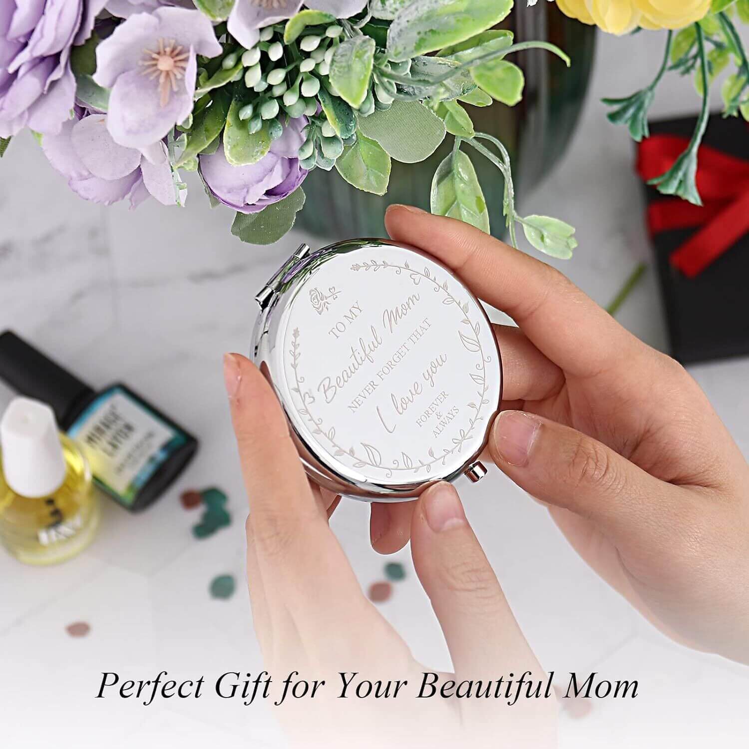 Mom - I Love You Compact Mirror