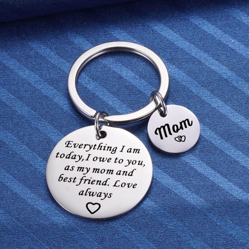 As My Mom And Best Friend Keychain