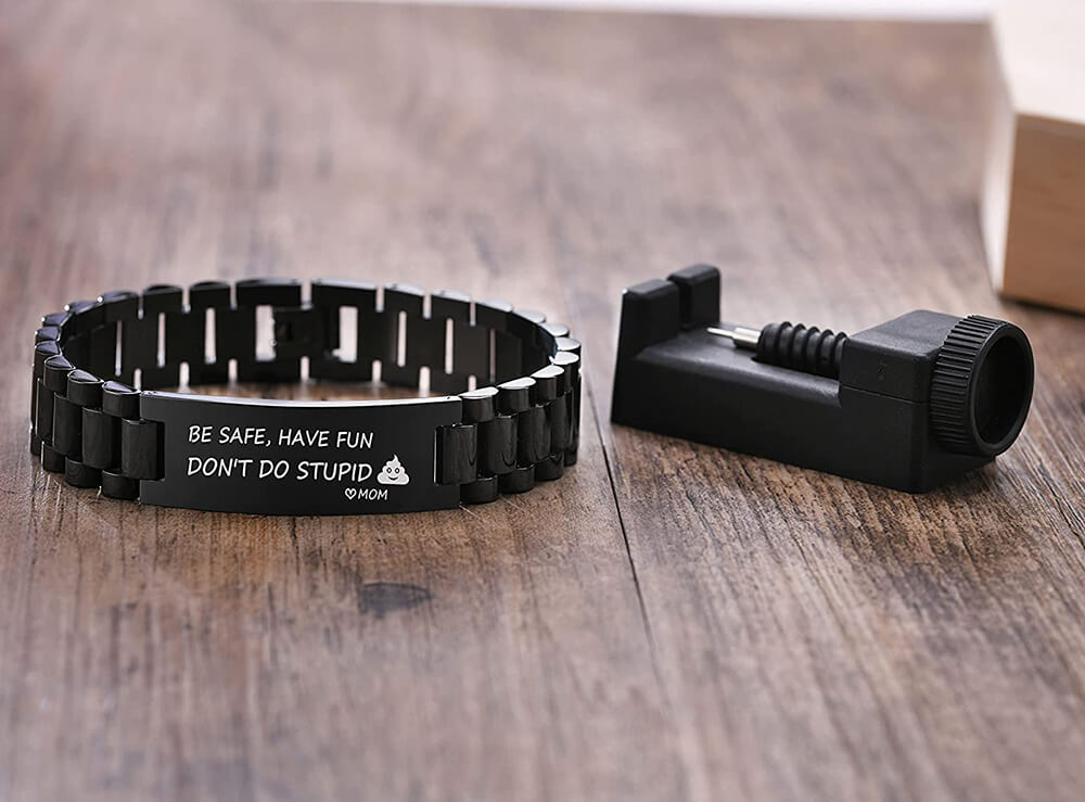 To My Son Bracelet - Be Safe Have Fun