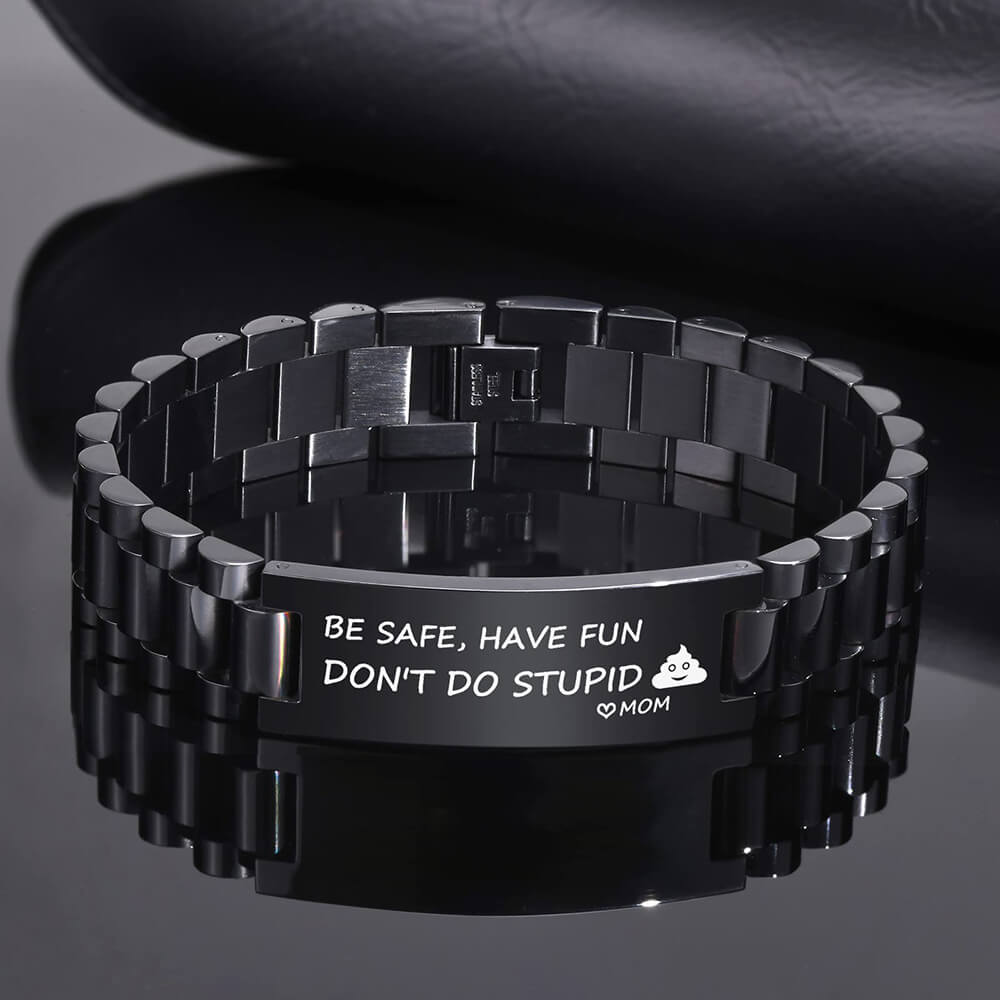 To My Son Bracelet - Be Safe Have Fun