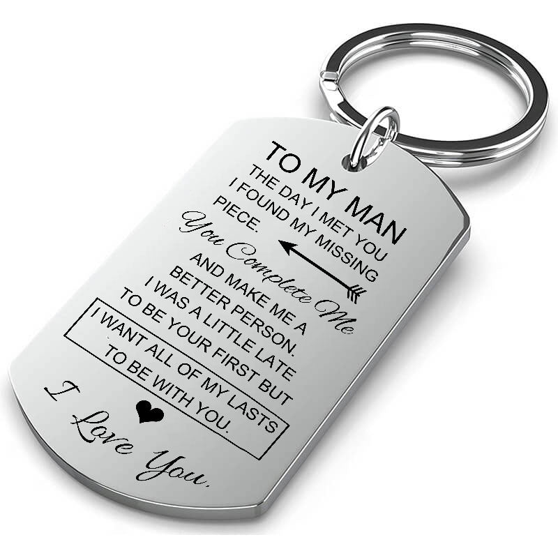 The Day I Met You Keychain Keychain GrindStyle To My Man