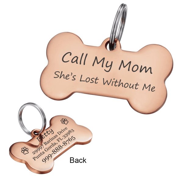 Call My Mom, She’s Lost Without Me Pet Tag GrindStyle