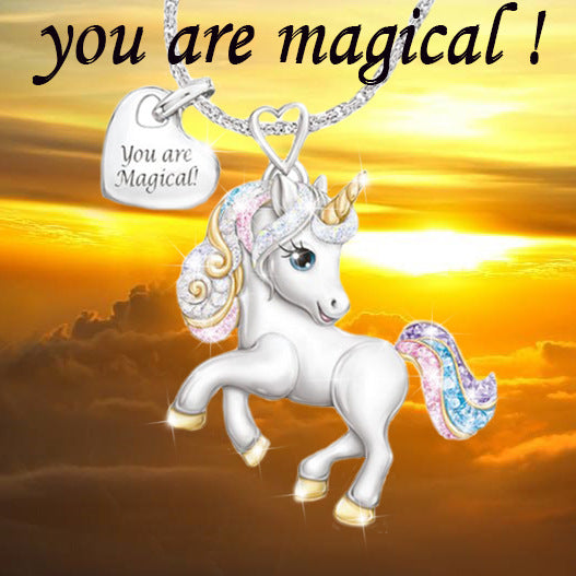 You Are Magical Unicorn Necklace necklace GrindStyle
