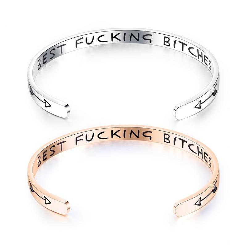 Best Fucking Bitches Cuff Bracelet bracelets GrindStyle