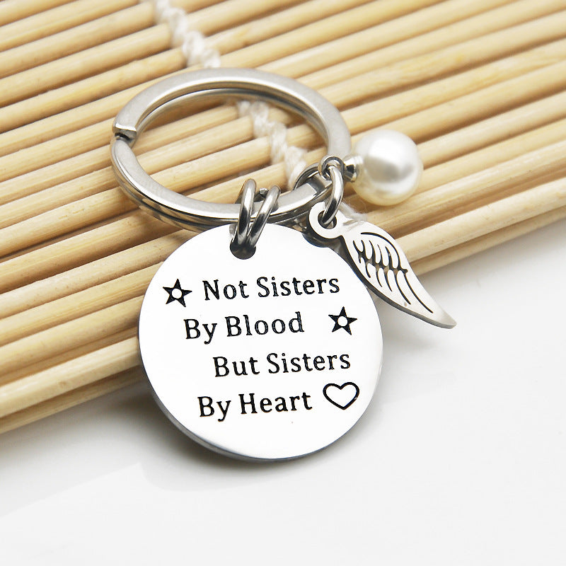 Sisters By Heart Keychain Keychain GrindStyle