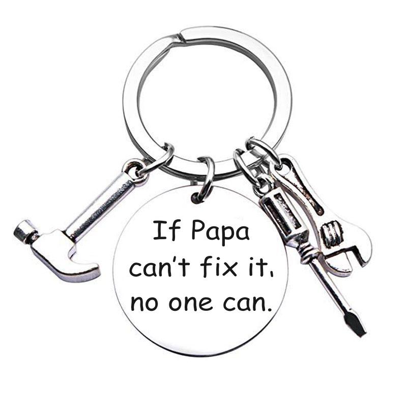 If Dad Can't Fix It No One Can Hand Tool Keychain Keychain GrindStyle Papa