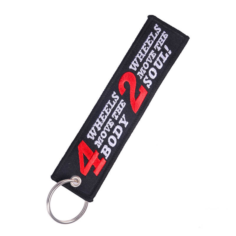 Keychain for Motorcycles, Scooters, Cars Keychain GrindStyle 4 Wheels Move the Body 2 Wheels Move the Soul