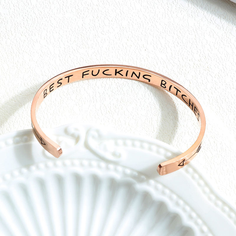 Best Fucking Bitches Cuff Bracelet bracelets GrindStyle