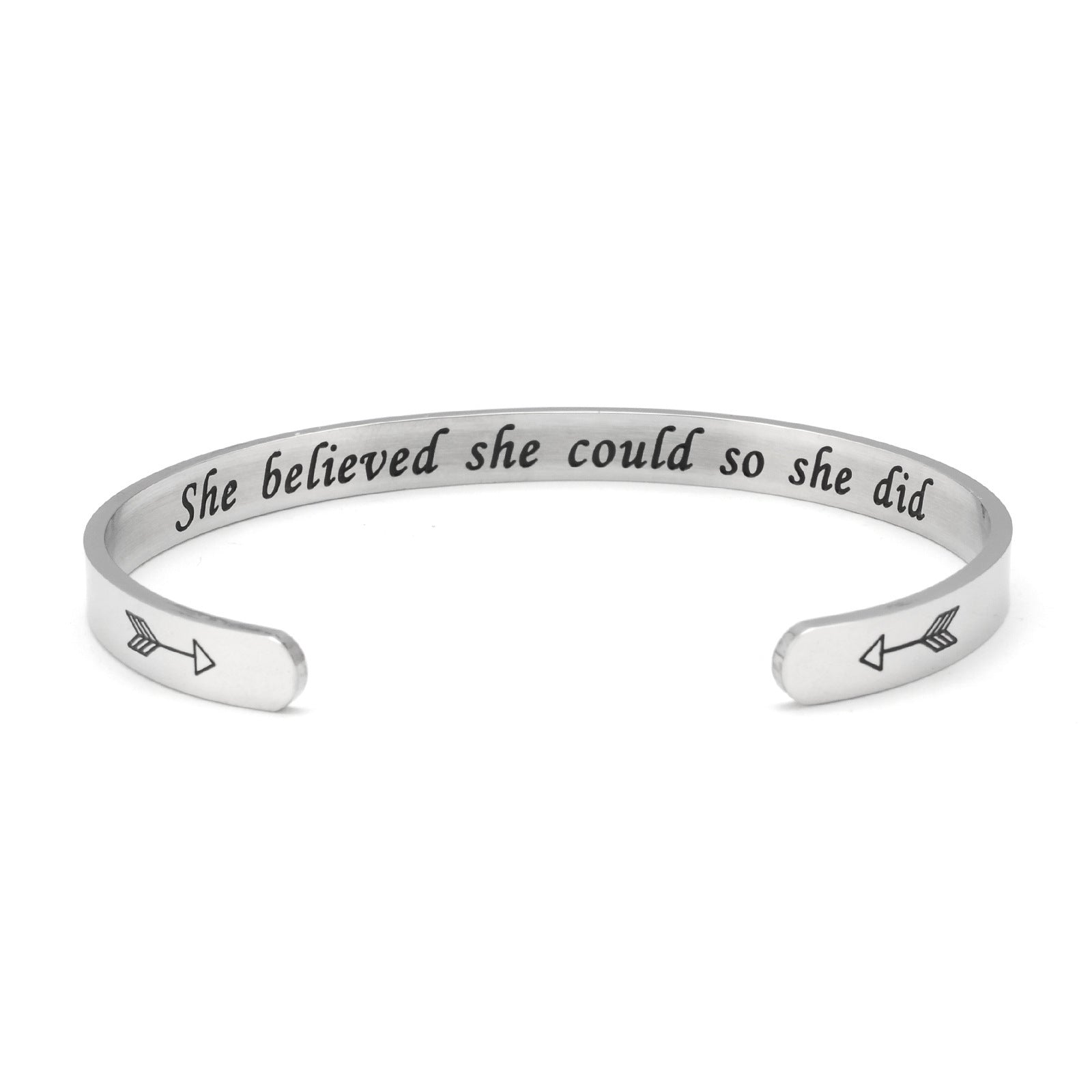 She Believed She Could Cuff Bracelet bracelets GrindStyle