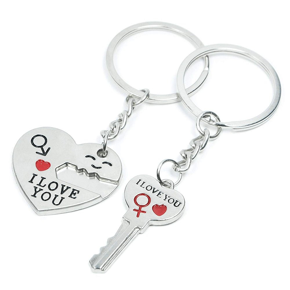 Cute Couple Keychain Set - You Hold The Key to My Heart Forever Keychain GrindStyle