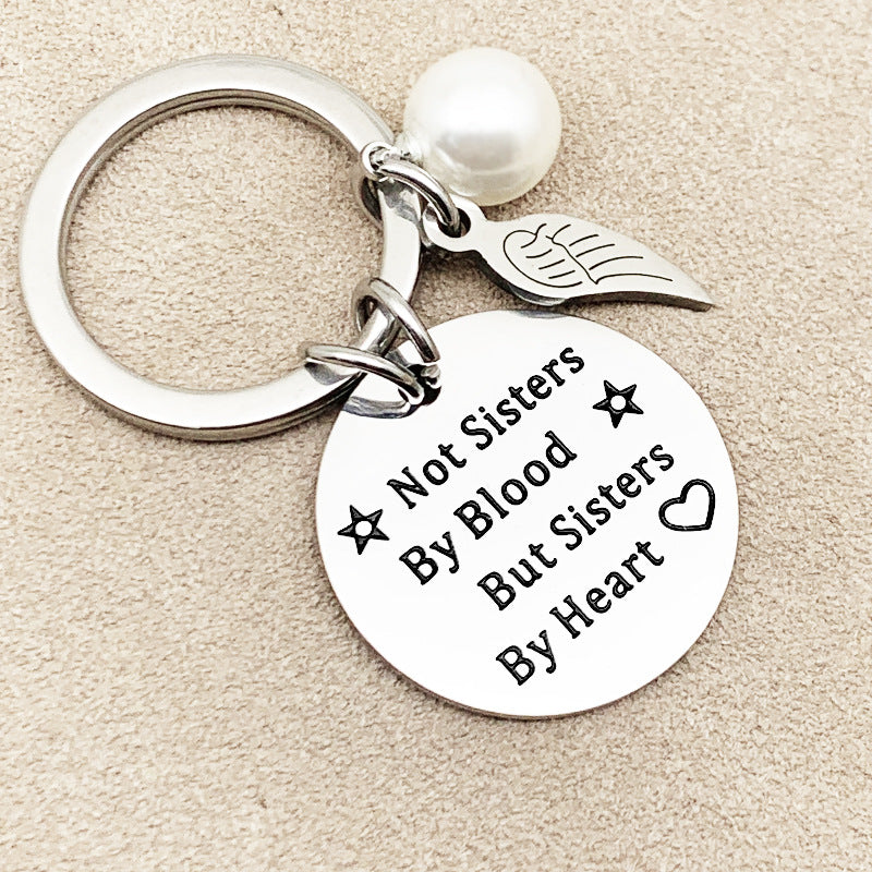 Sisters By Heart Keychain Keychain GrindStyle