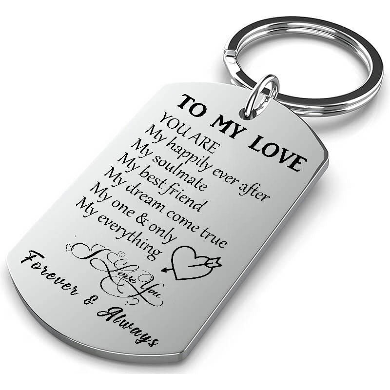 To My Love You Are My Happily Ever After Keychain Keychain GrindStyle