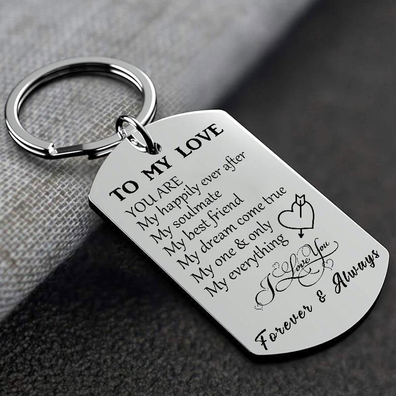 To My Love You Are My Happily Ever After Keychain Keychain GrindStyle