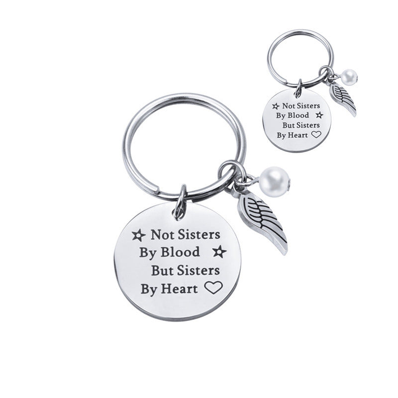 Sisters By Heart Keychain Keychain GrindStyle