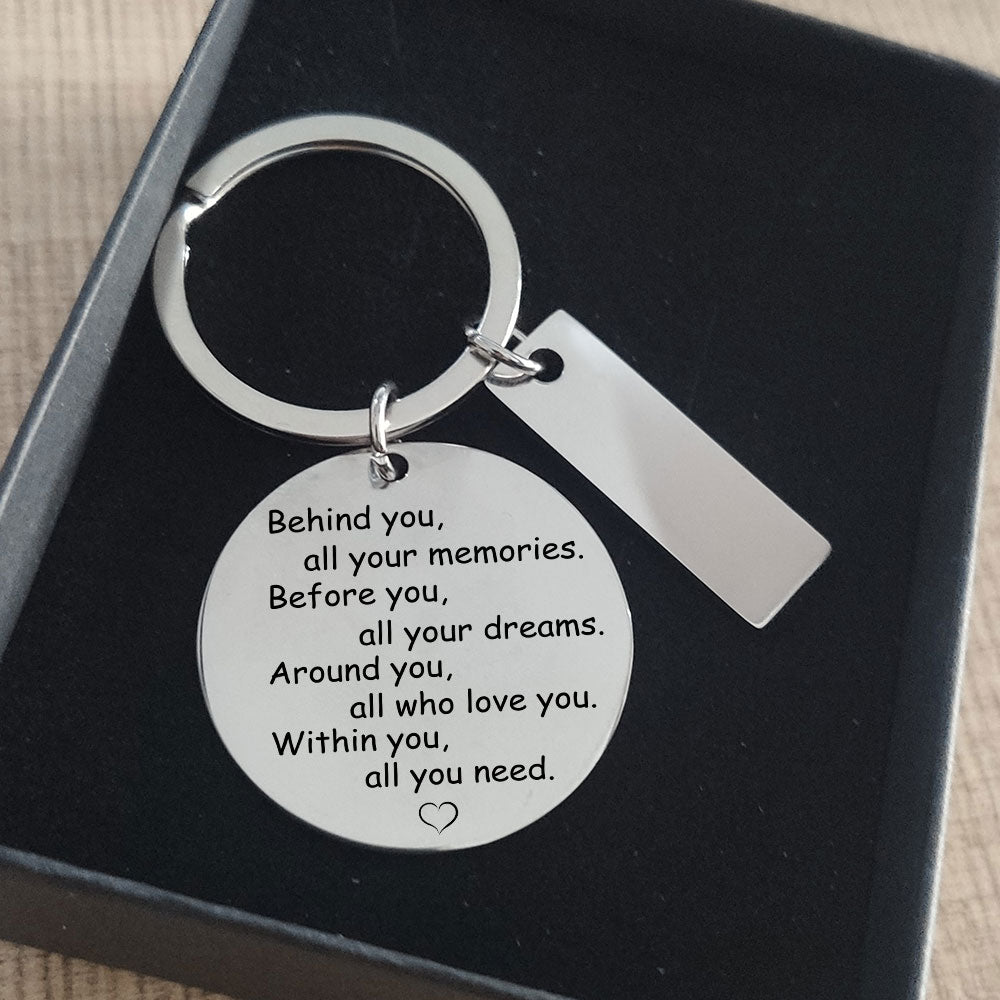 Within You All You Need Keychain With Custom Tag Keychain GrindStyle