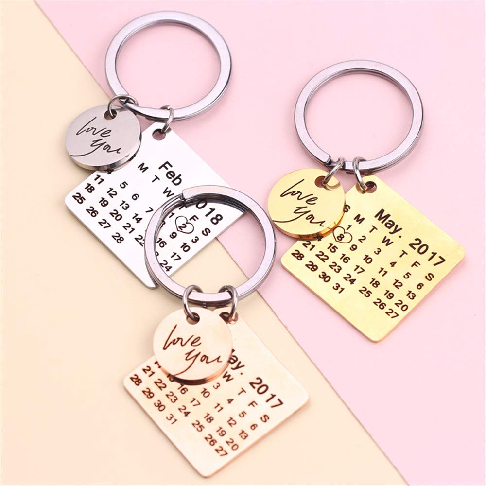 Personalized Calendar Keychain Keychain GrindStyle