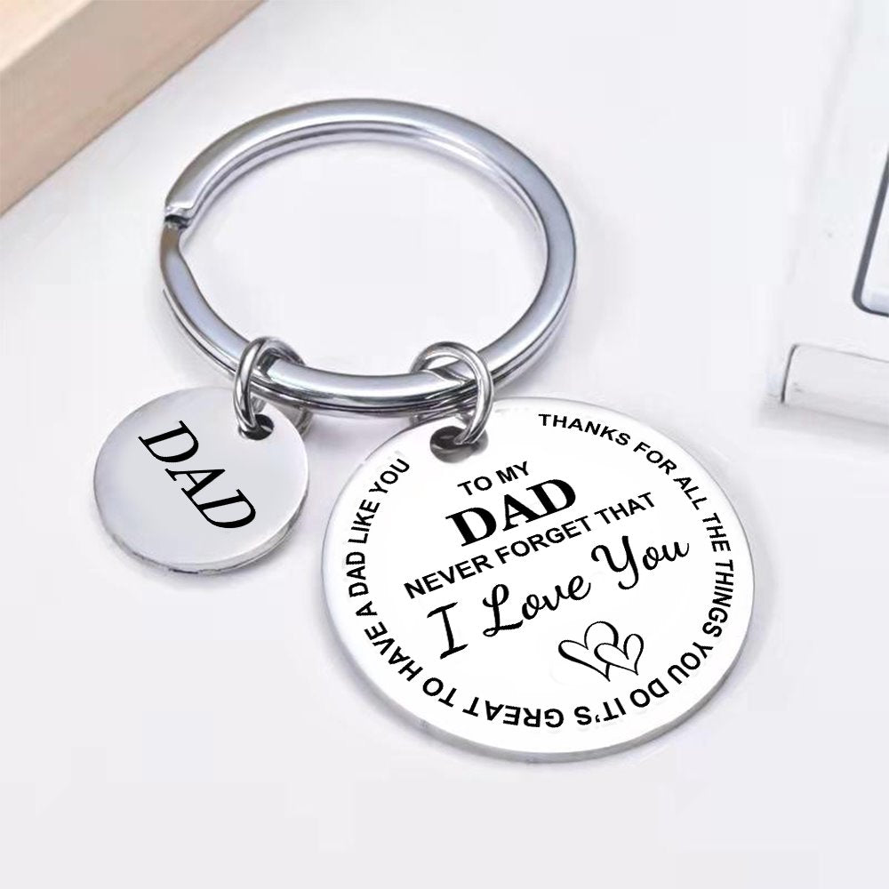 To My Dad Keychain - Thanks For All The Things You Do Keychain GrindStyle