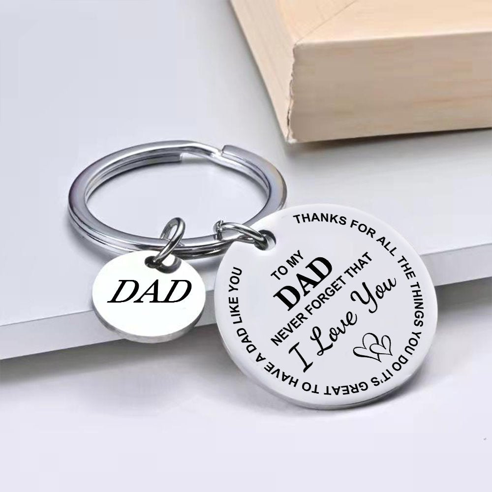 To My Dad Keychain - Thanks For All The Things You Do Keychain GrindStyle
