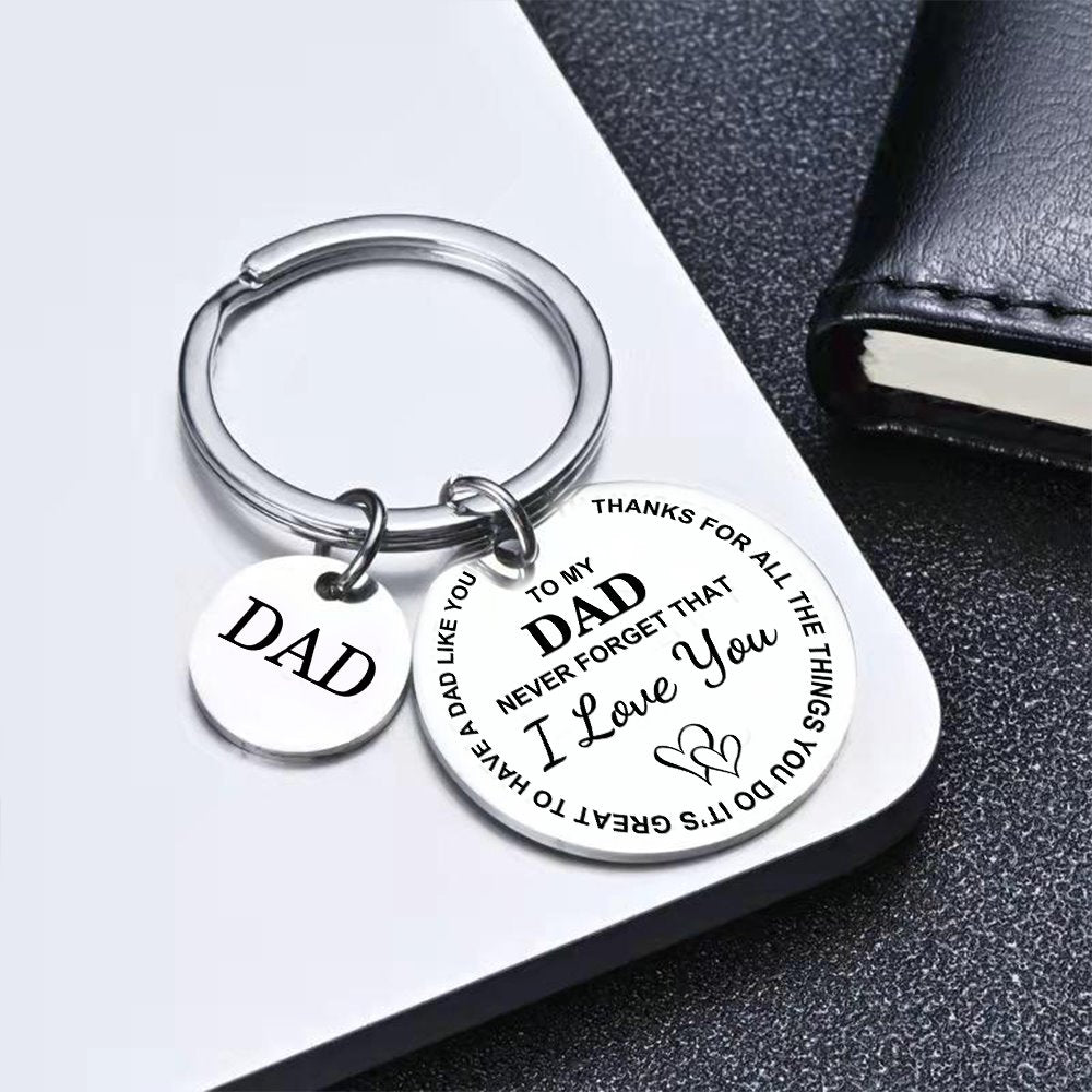 To My Dad Keychain - Thanks For All The Things You Do Keychain GrindStyle