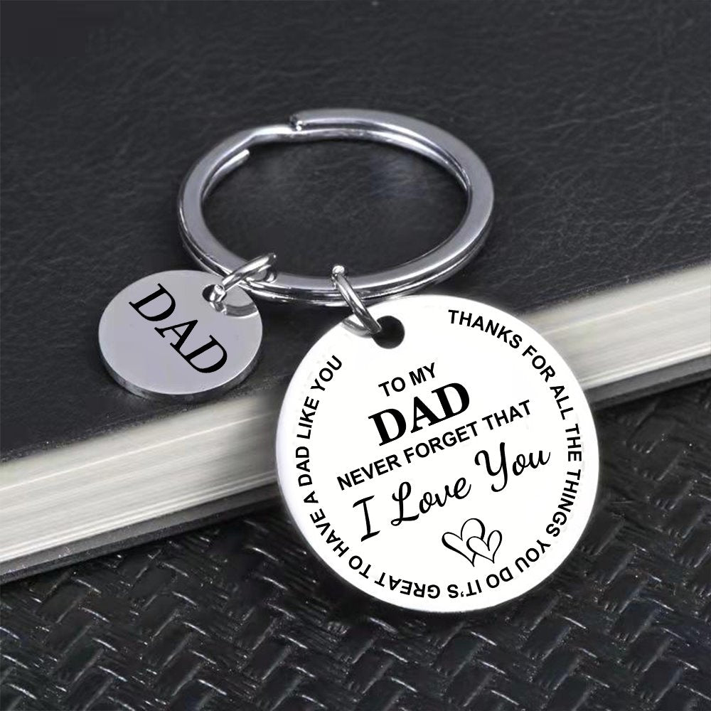 To My Dad Keychain - Thanks For All The Things You Do Keychain GrindStyle