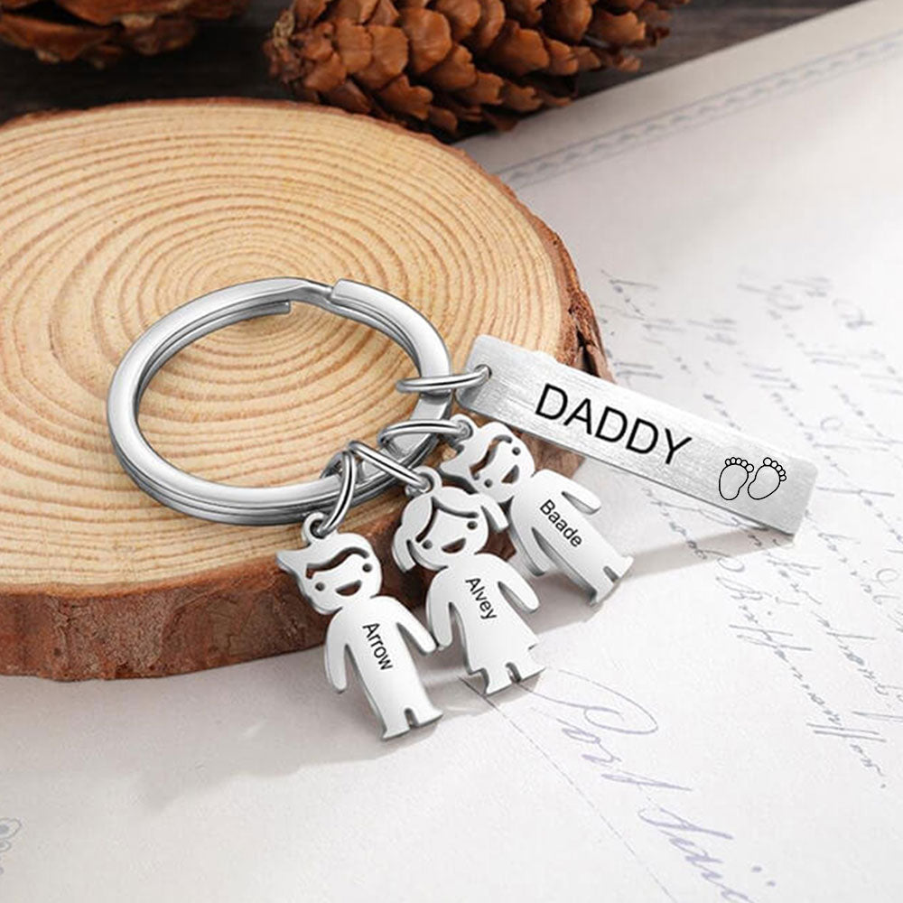 Personalized Kids Charm Family Name Keychain Keychain GrindStyle 