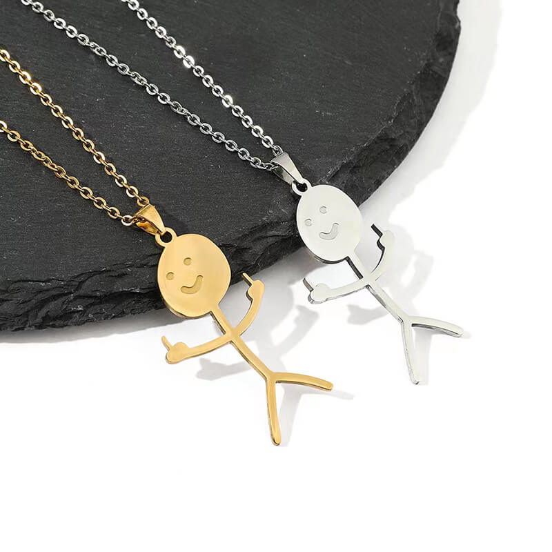 Funny Doodle Necklace Necklaces GrindStyle