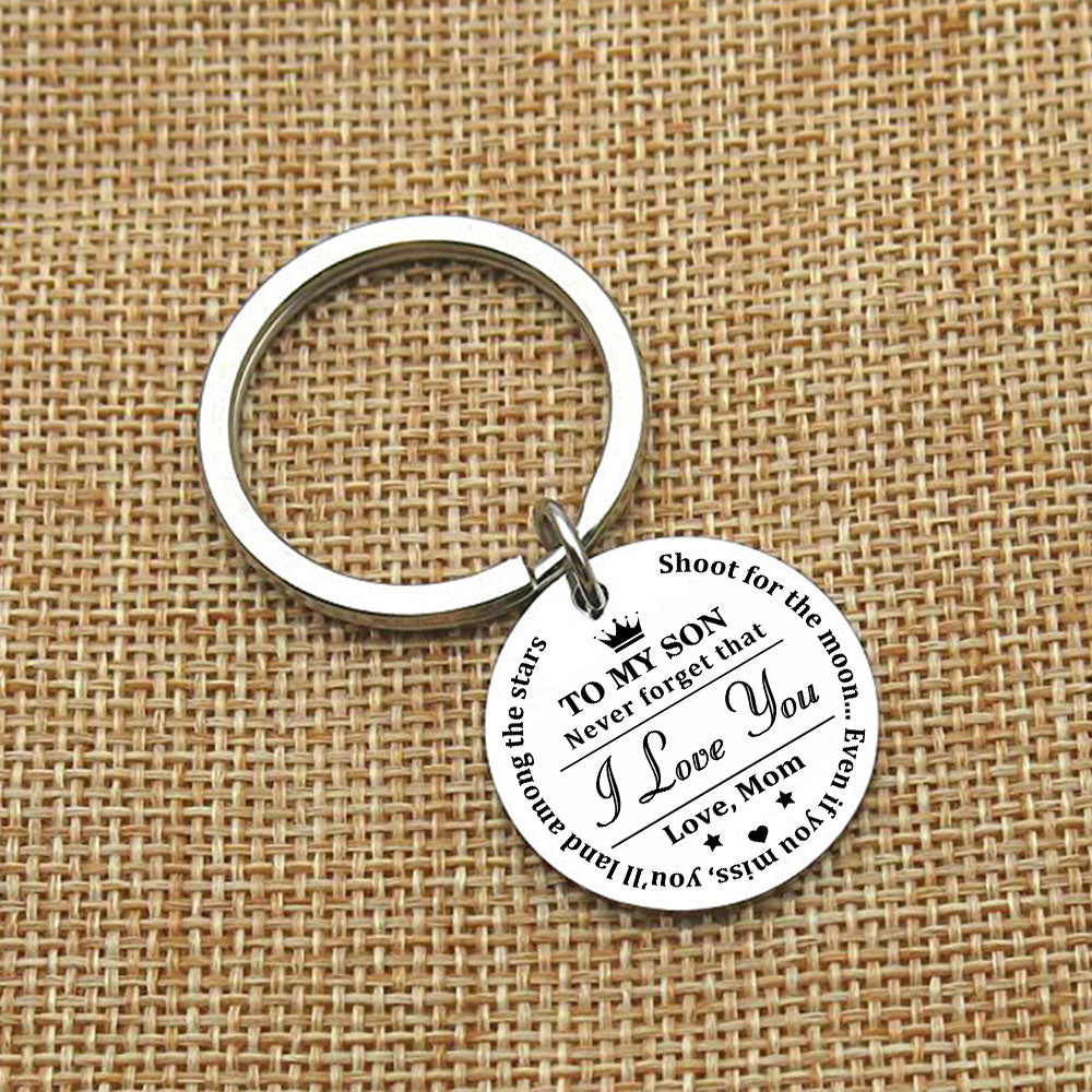 Shoot For The Moon Inspirational Keychain Keychain GrindStyle