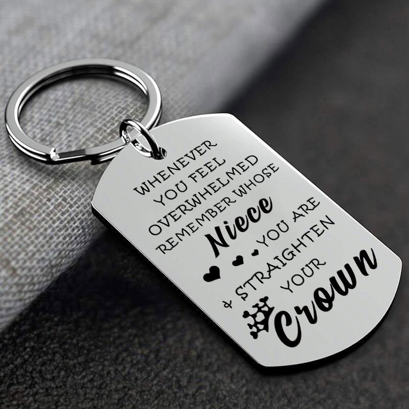 Whenever You Feel Overwhelmed Keychain Keychain GrindStyle Niece