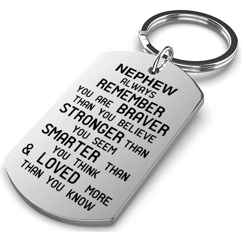 Remember You are Braver Than You Believe Keychain Keychain GrindStyle Nephew