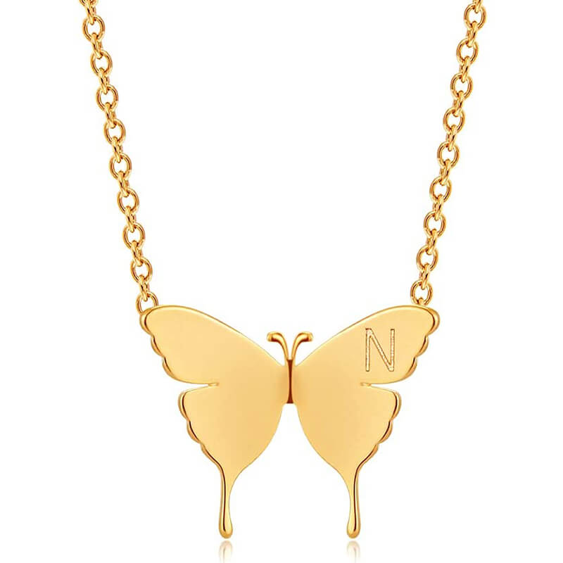 My Baby Girl - 18K Gold Plated Dainty Butterfly Necklace Necklaces GrindStyle