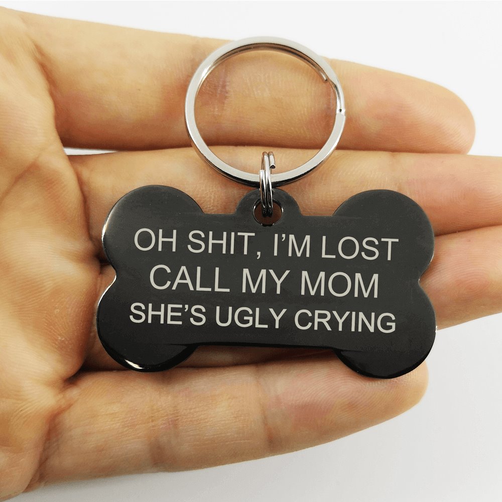 I'm Lost Call My Mom Personalized Pet Tag Pet Tag GrindStyle