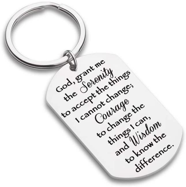 Serenity Prayer Keychain Keychain GrindStyle