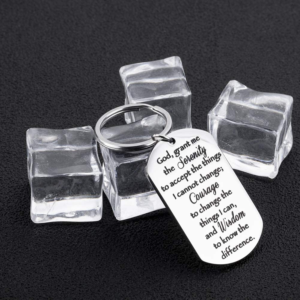 Serenity Prayer Keychain Keychain GrindStyle