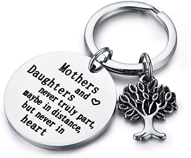 Mothers & Daughters Never Truly Part Keychain Keychain GrindStyle