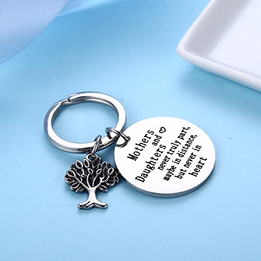 Mothers & Daughters Never Truly Part Keychain Keychain GrindStyle