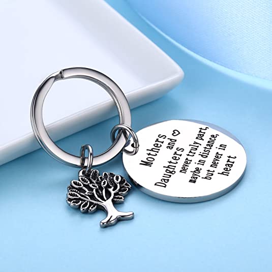Mothers & Daughters Never Truly Part Keychain Keychain GrindStyle