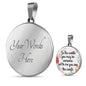 To the world, you may be someone, but to me you are the World Jewelry ShineOn Fulfillment Luxury Necklace (Silver) Yes