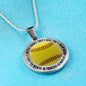 Softball Necklace - Believe In Yourself Jewelry ShineOn Fulfillment