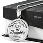 My Daughter Forever - Love Dad Jewelry ShineOn Fulfillment Luxury Necklace (Silver) No