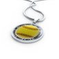 Softball Necklace - Believe In Yourself Jewelry ShineOn Fulfillment