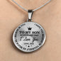 Dad To Son - Believe In Yourself Luxury Necklace Jewelry ShineOn Fulfillment