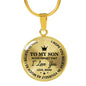 Mom To Son - Believe In Yourself Luxury Necklace Jewelry ShineOn Fulfillment Luxury Necklace (Gold) No