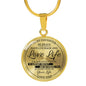 Dad To Daughter - Be Brave Jewelry ShineOn Fulfillment Luxury Necklace (Gold) No
