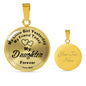 My Daughter Forever - Love Dad Jewelry ShineOn Fulfillment Luxury Necklace (Gold) Yes