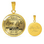 Dad To Daughter - Be Brave Jewelry ShineOn Fulfillment Luxury Necklace (Gold) Yes