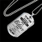 Mom To Son - Believe In Yourself Luxury Dog Tag Jewelry ShineOn Fulfillment